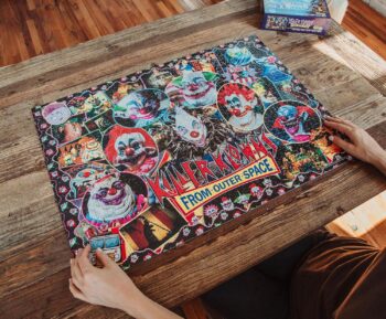 Killer Klowns from Outer Space Kollage B 1000-Piece Jigsaw Puzzle for Adults | 28 x 20 Inches