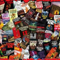 King of Horror Collage Puzzle for Adults Inspired by Stephen King | Difficult 1000 Piece Jigsaw Puzzle Toy | Interactive Brain Teaser for Game Night | 28 x 20 Inches