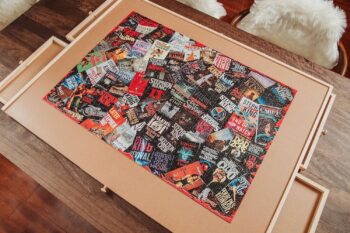 King of Horror Collage Puzzle for Adults Inspired by Stephen King | Difficult 1000 Piece Jigsaw Puzzle Toy | Interactive Brain Teaser for Game Night | 28 x 20 Inches