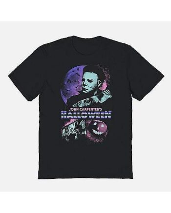 Michael Myers Vaporwave Moon T Shirt - Halloween