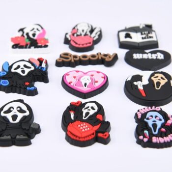 MoreDays Cartoon Skull shoes charms Fits Clog Decoration for Kids Men Women Wristband Bracelet Birthday Party Gifts