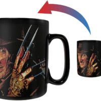 Morphing Mugs A Nightmare On Elm Street – Welcome to My Nightmare – Freddy Krueger Heat Sensitive Clue Mug – Full image revealed when HOT liquid is added - 16oz Large Drinkware