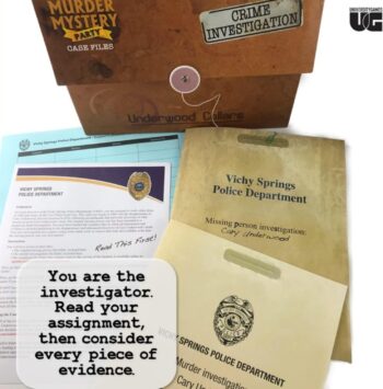 Murder Mystery Party Case Files: Underwood Cellars for 1 or more players ages 14 and up