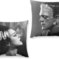 Onyxskye Set of 2 Horror Classic Movie Throw Pillow Covers 18"X18" Halloween Pillowcases Horror Home Decorative Throw Pillow Cases Cushion Cover for Horror Theme Party Decor Bed Couch Car