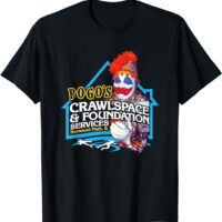 POGO'S Crawlspace & Foundation - scary serial killer clown T-Shirt