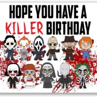 Picture This Prints Funny Birthday Card for Husband Boyfriend Birthday Card for Him Her Girlfriend Wife Friend (5 inches by 7 inches) Killer Birthday