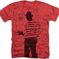 Popfunk Classic Nightmare on Elm Street Freddy All Over T Shirt & Stickers