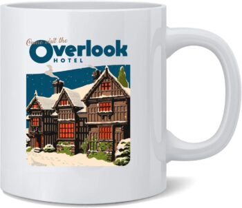 Poster Foundry Come Visit The Overlook Hotel Vintage Travel Ceramic Coffee Mug Tea Cup Fun Novelty Gift 12 oz