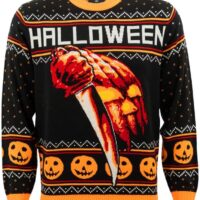 Ripple Junction Halloween Men's Premium Knit Sweater John Carpenter's Classic Horror Film Slasher Film Officially Licensed