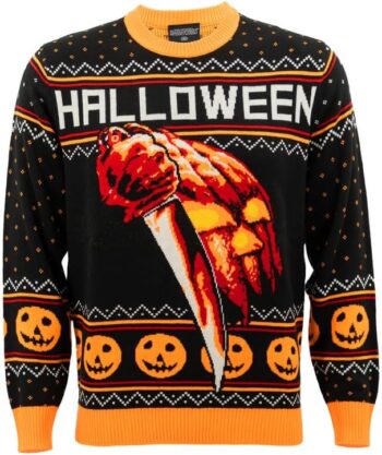 Ripple Junction Halloween Men's Premium Knit Sweater John Carpenter's Classic Horror Film Slasher Film Officially Licensed