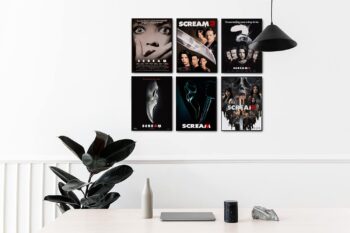 Scream Poster - 8x12 " Horror movie Posters for Wall Decor, Scary Movie Poster Bedroom Decor, Horror Movie Posters for Room Aesthetic