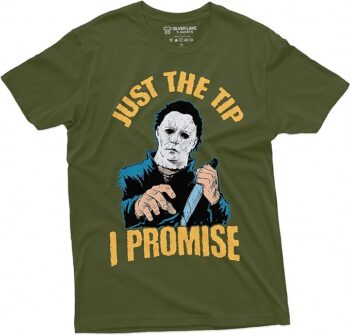 Silver Lake T-shirts Horror Movie Halloween T-Shirt Just The Tip I Promise Scary Outfit Myers Tee