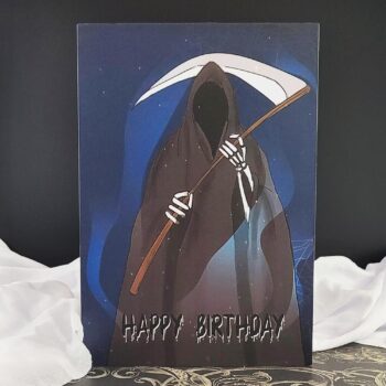 Funny Pop Up Birthday Card | Spooky Reflective 3D Mirrored Tombstone Bday Card | Grim Reaper Birthday Cards For Men | October Birthday Cards For Dad | Killer 40th Birthday Card For Husband, Wife