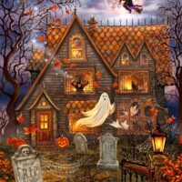 Springbok Halloween Haunted House - 1000 Piece Jigsaw Puzzle for Adults - Made in USA