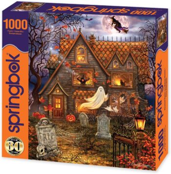 Springbok Halloween Haunted House - 1000 Piece Jigsaw Puzzle for Adults - Made in USA