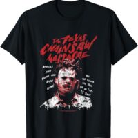 Texas Chainsaw Massacre Leatherface Word Crown T-Shirt