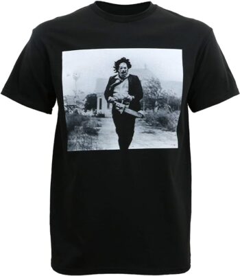 The Texas Chainsaw Massacre Men's Leatherface Running Grab T-Shirt