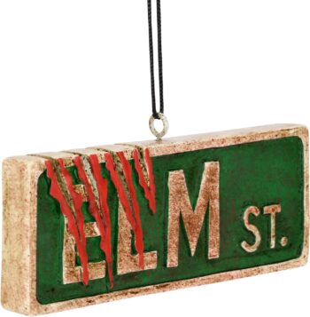 Tree Buddees Elm St. Street Sign Halloween Ornament Creepy Decoration