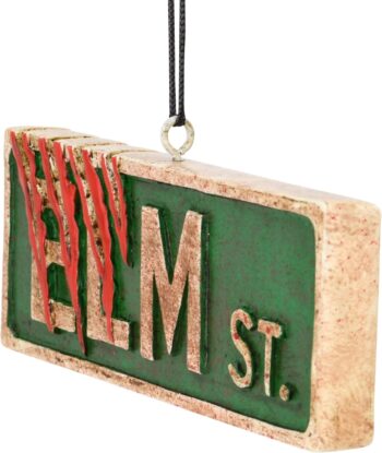 Tree Buddees Elm St. Street Sign Halloween Ornament Creepy Decoration