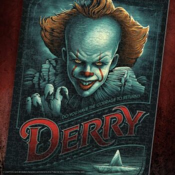 USAOPOLY IT Chapter 2 “Return to Derry” 1000 Piece Jigsaw Puzzle | Officially Licensed IT Merchandise | Collectible Puzzle Featuring Pennywise The Clown from IT Films