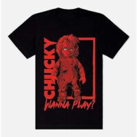 Wanna Play T Shirt - Chucky