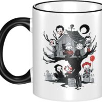 Yizbivs Horror Coffee Mug, Halloween Coffee Cup Classic Funny Mug 11oz