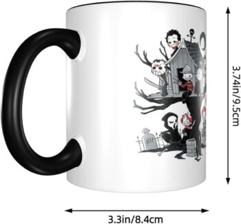 Yizbivs Horror Coffee Mug, Halloween Coffee Cup Classic Funny Mug 11oz