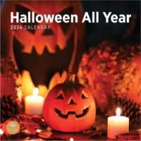 2024 Halloween All Year Monthly Wall Calendar by Bright Day, 12 x 12 Inch Spooky Fun Holiday