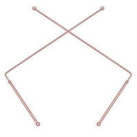 99.9% Copper Dowsing Rods - 2PCS Divining Rods - for Ghost Hunting Tools, Divining Water, Treasure, Buried Items Etc