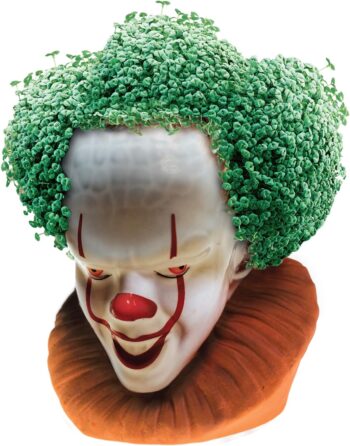 Chia Pet IT Pennywise with Seed Pack, Decorative Pottery Planter, Easy to Do and Fun to Grow, Novelty Gift, Perfect for Any Occasion