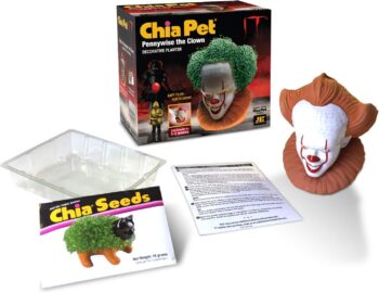 Chia Pet IT Pennywise with Seed Pack, Decorative Pottery Planter, Easy to Do and Fun to Grow, Novelty Gift, Perfect for Any Occasion