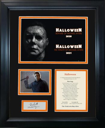 Framed Michael Myers Halloween The Night He Came Home Facsimile Laser Engraved Signature Auto 12"x15" Photo Collage