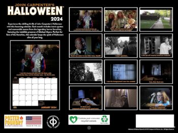 Halloween Horror Calendar 2024 Wall Monthly John Carpenters Movie Calander 12 Month