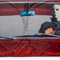 Halloween Michael Myers Horror Movie Sunshade for Windshield | Foldable Sun Visor Protector for Cars, Trucks, SUVs | Blocks UV Rays and Sun Glare | 64 x 32 Inches