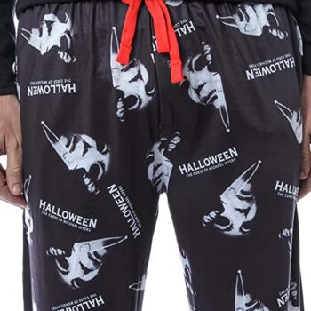 Halloween Michael Myers Men's Horror Film Allover Pattern Adult Lounge Sleep Pajama Pants