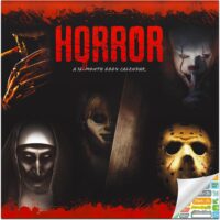 Horror Calendar 2024 - Deluxe 2024 Horror Movie Collection Wall Calendar Bundle with Over 100 Calendar Stickers (Classic Horror Gifts, Office Supplies)