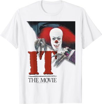 It Miniseries Pennywise Poster Logo T-Shirt