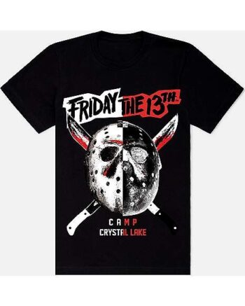 Jason Voorhees Split Mask T Shirt - Friday the 13th