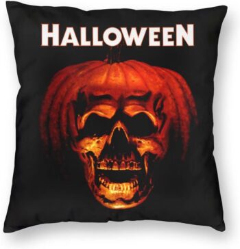 Michael-Myers Halloween Decorations Pillow Case Horror Movie Throw Pillow Covers Home Decor Cushion Case for Sofa Couch 18 x 18 Inches