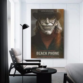 AKAK The Black Phone Poster Horror Movie Poster Aesthetic Poster Decorative Painting Canvas Wall Posters and Art Picture Print Modern Family Bedroom Decor Posters 12x18inch(30x45cm)…