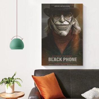 AKAK The Black Phone Poster Horror Movie Poster Aesthetic Poster Decorative Painting Canvas Wall Posters and Art Picture Print Modern Family Bedroom Decor Posters 12x18inch(30x45cm)…