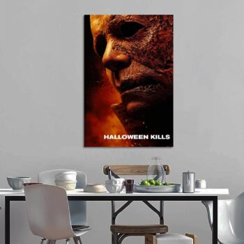 BNE Halloween Kills Movie Horror Film Canvas Art Poster And Wall Art Picture Print Modern Family Bedroom Decor Posters 16x24inch(40x60cm)