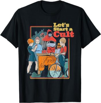 Let's Start A Cult Vintage Funny Demon Games Men Women T-Shirt