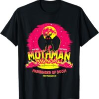 Mothman - Harbinger of Doom! Funny Cute Cryptid Creature Short Sleeve T-Shirt