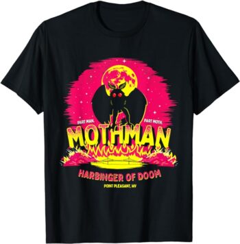 Mothman - Harbinger of Doom! Funny Cute Cryptid Creature Short Sleeve T-Shirt