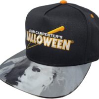 Ripple Junction Halloween Michael Myers Faces Shifting Bill Embroidered Horror Movie Logo Snapback Hat Officially Licensed