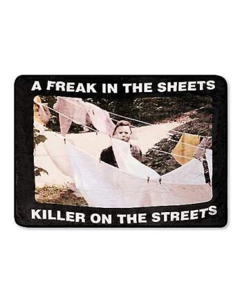 A Freak in the Sheets Fleece Blanket - Halloween