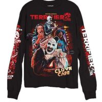 Long Sleeve Clown Cafe Art the Clown Terrifier 2 T Shirt