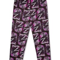 Pink Flaming Ghost Face Lounge Pants