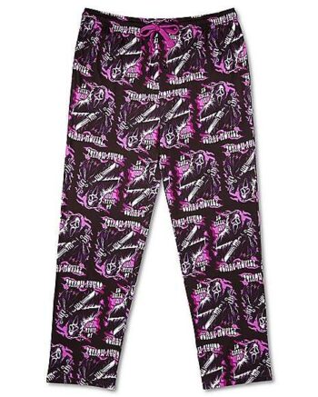 Pink Flaming Ghost Face Lounge Pants